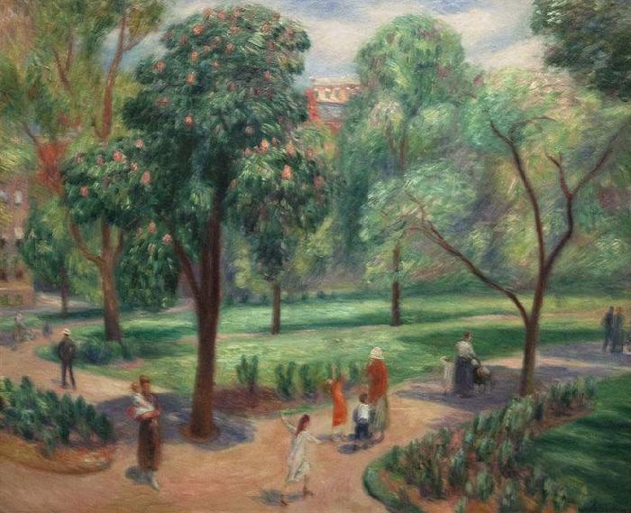 William Glackens The Horse Chestnut Tree, Washington Square oil painting image